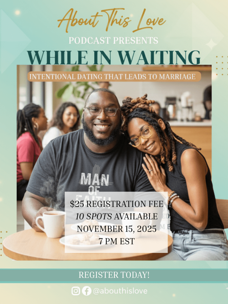 while In waiting preparation to be married Promo flyer